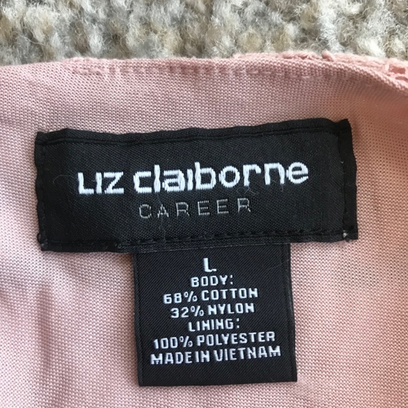 Liz Claiborne Long Sleeve Lace Top - Picture 7 of 7